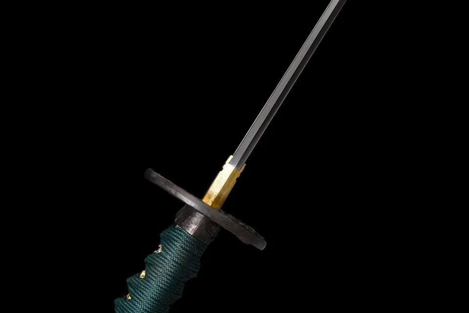 Katana Akebono en acier T10, lame polie à hamon de 71 cm, saya laquée, vue 5