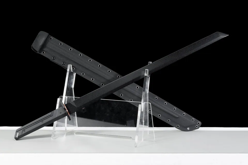 Épée tactique du Crépuscule, lame 9SiCr de 60 cm, poignée G10