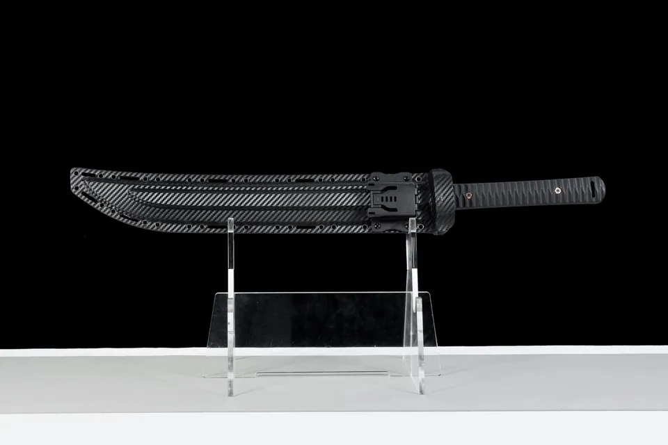 Épée tactique Fantôme Gris, lame SK5 de 51 cm, poignée G10, 1,7 kg, vue 2