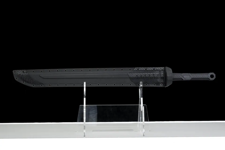 Épée tactique Faucheuse de l’Ombre, lame 9SiCr de 70 cm, 2,0 kg, vue 2