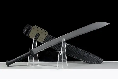 Épée tactique Vipère des Sables, lame 9SiCr de 68 cm, poignée G10