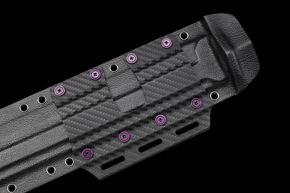 Gladius tactique Nightshade, lame 80CrV2 à revêtement DLC, vue 5