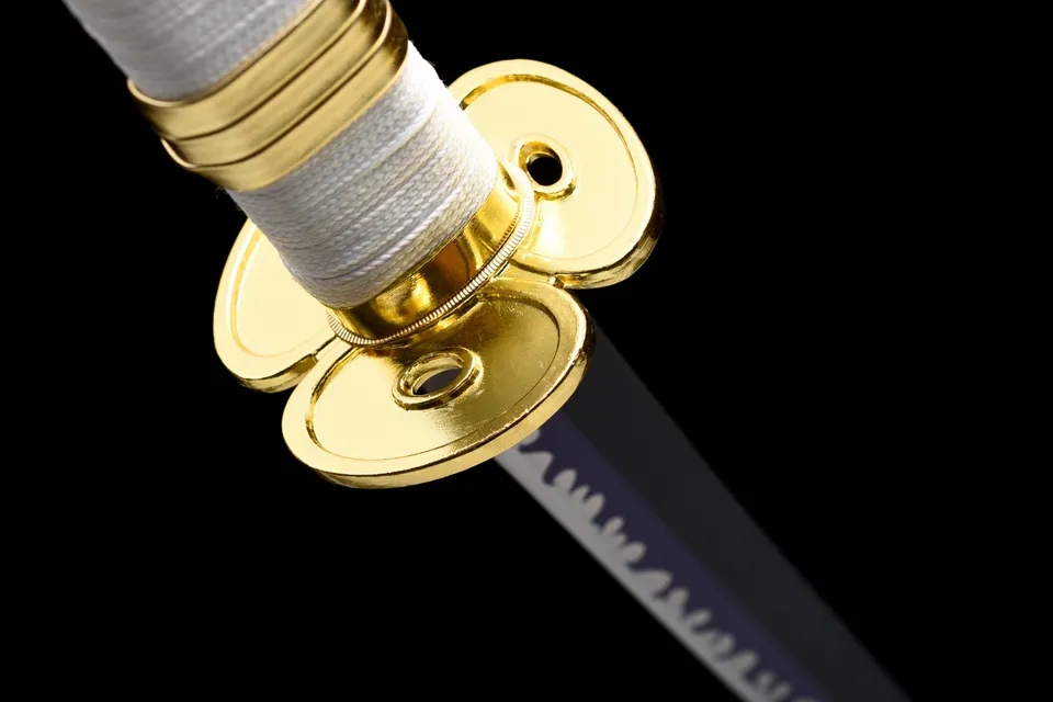 Katana Ame no Habakiri inspiré de One Piece, acier carbone 1060, vue 5