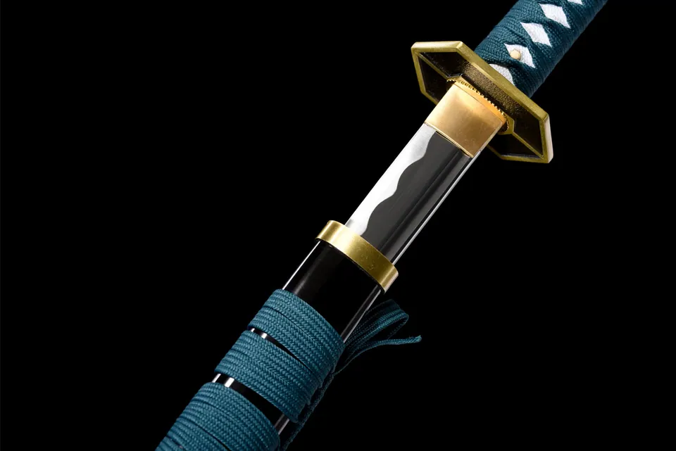 Katana Kyoka Suigetsu inspiré de Bleach, acier 1060, 103 cm, vue 7