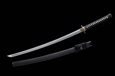 Katana Ginga en acier san mai, cœur T10 et flancs en damas