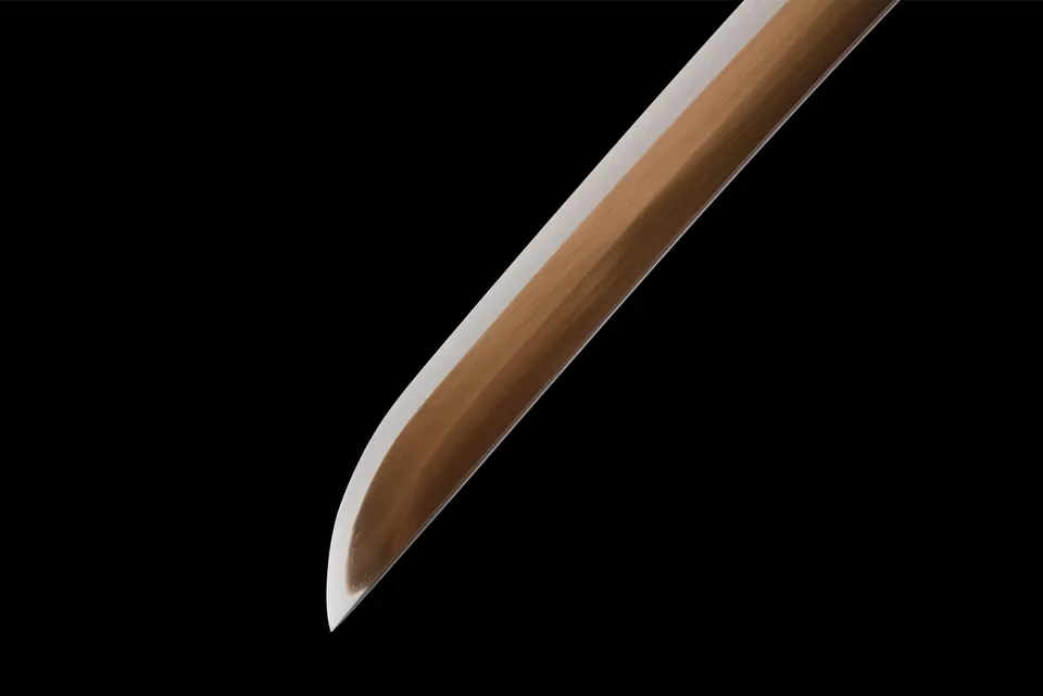 Katana Gouka en acier au manganèse doré, saya doré en relief, vue 6
