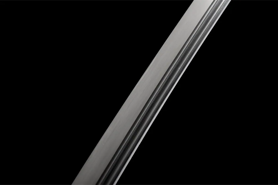 Katana Kamon à deux bo-hi, saya laqué au motif de dragon, vue 7