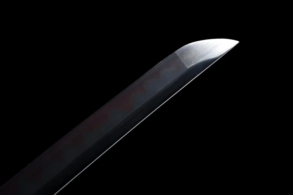 Katana Kokuenmaru en acier T10, hamon rouge, inspiré de One Piece, vue 5