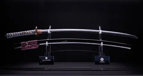 Katana Koto à courbure prononcée, lame de 64,5 cm, sabre ancien