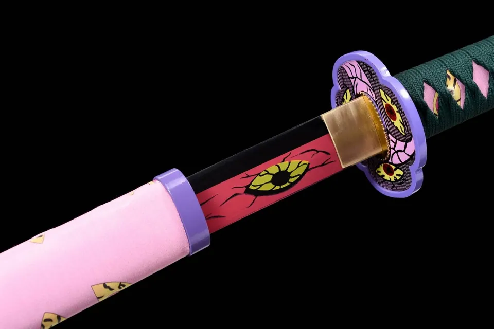 Katana Kokushibo (Michikatsu Tsugikuni) Demon Slayer, acier 1060, vue 3