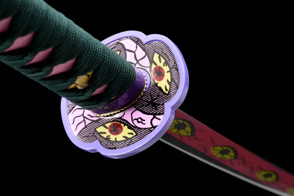 Katana Kokushibo (Michikatsu Tsugikuni) Demon Slayer, acier 1060, vue 7