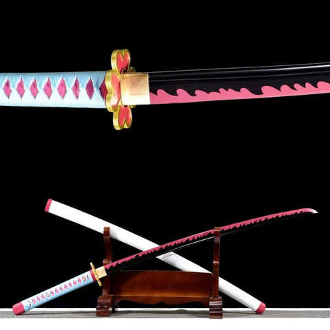 Katana Mitsuri Kanroji inspiré de Demon Slayer, acier 1060, 103 cm