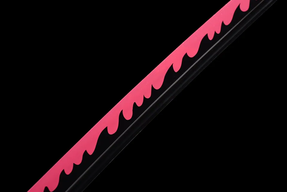 Katana Mitsuri Kanroji inspiré de Demon Slayer, acier 1060, 103 cm, vue 7