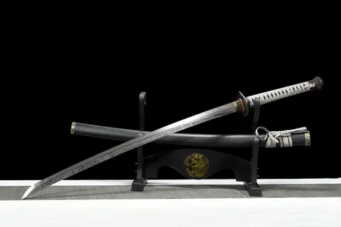 Katana Moonveil inspiré d'Elden Ring, acier T10 à hamon