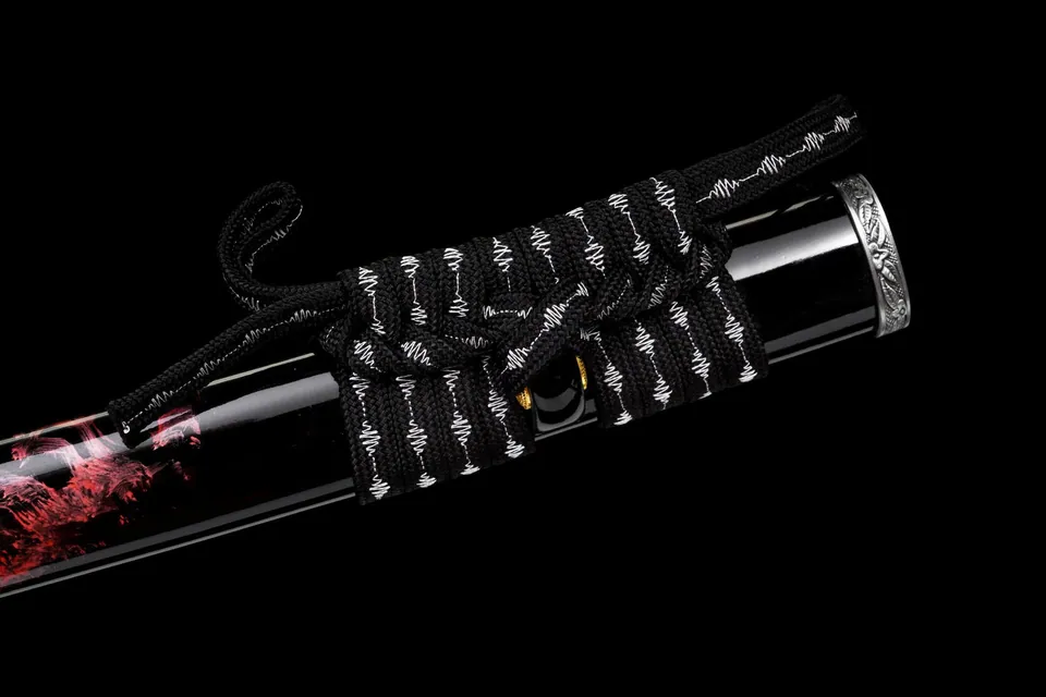 Katana Ombre Sanguinaire inspiré d'Assassin's Creed, acier manganèse, vue 6