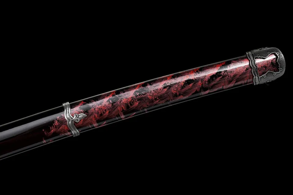 Katana Ombre Sanguinaire inspiré d'Assassin's Creed, acier manganèse, vue 7