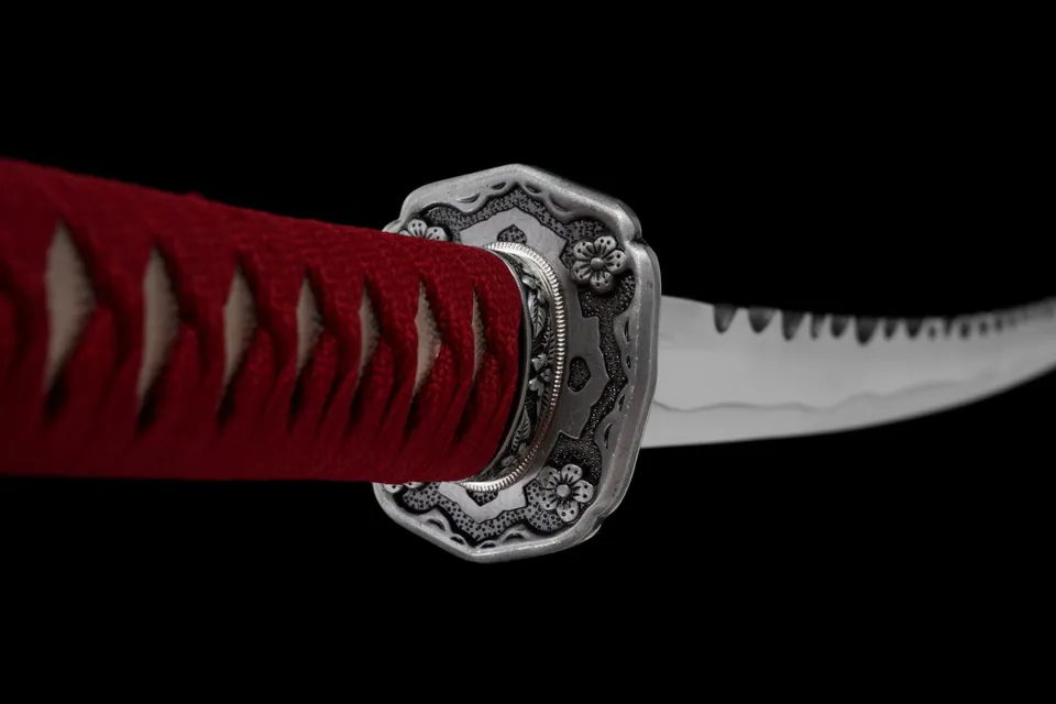 Katana Ombre Sanguinaire inspiré d'Assassin's Creed, acier manganèse, vue 8