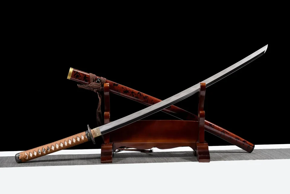 Katana Rurouni Kenshin à lame inversée, acier T10 à hamon, 103 cm, vue 4