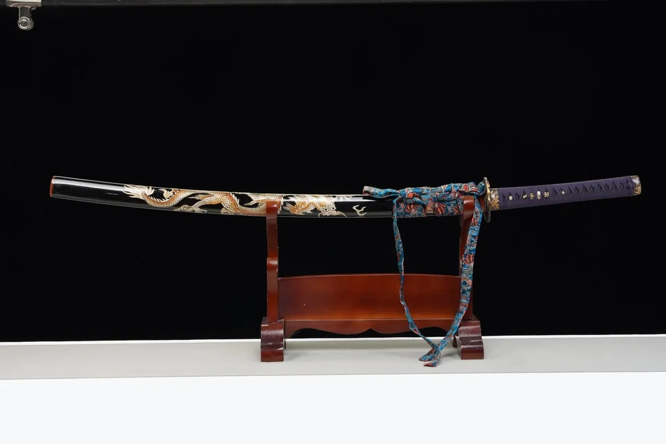 Katana Ryūumi no Yaiba, sabre aux symboles du dragon, vue 2