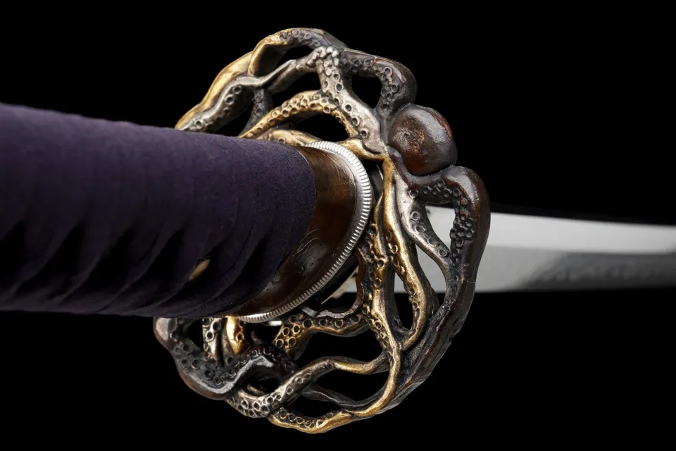 Katana Ryūumi no Yaiba, sabre aux symboles du dragon, vue 6