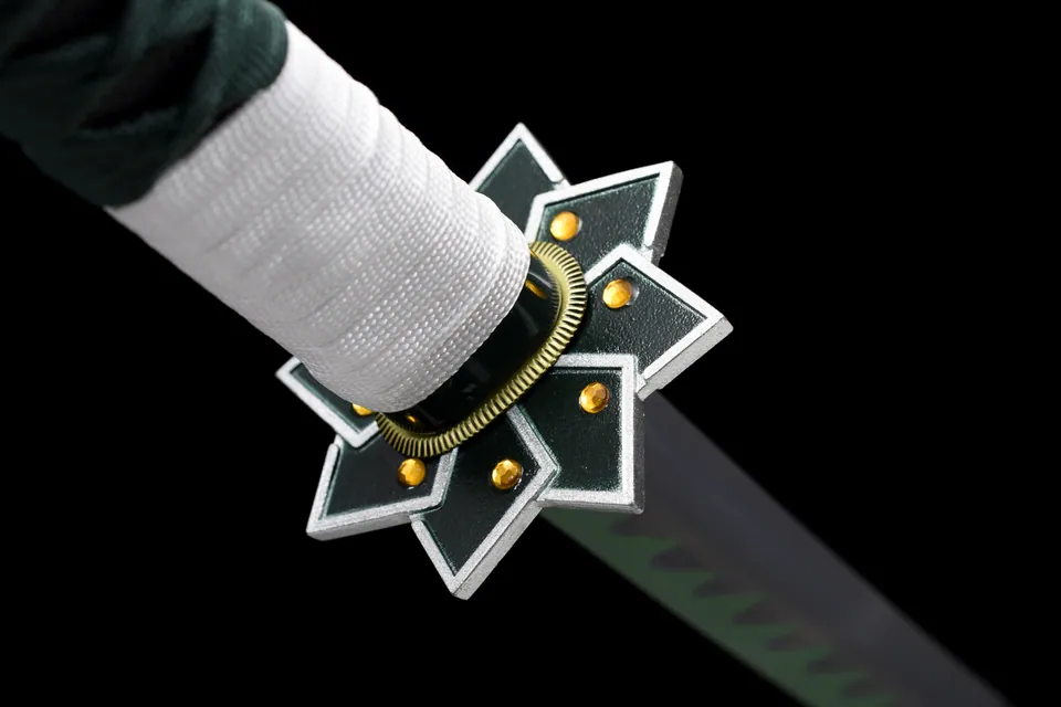 Katana Sanemi Shinazugawa inspiré de Demon Slayer, acier carbone 1060, vue 7