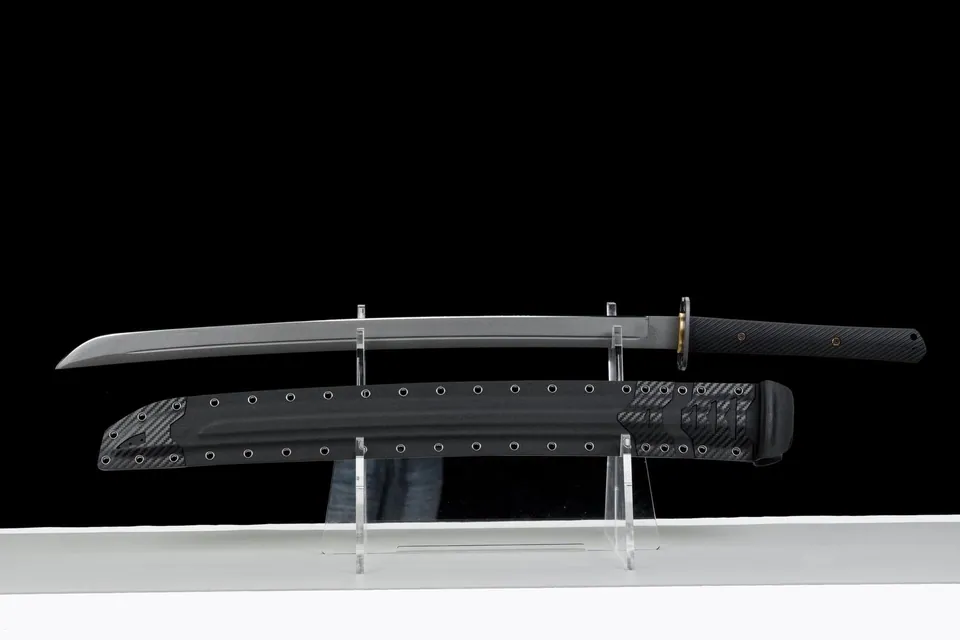 Katana tactique Frappe du Néant, lame 9SiCr de 70 cm, 2,0 kg, vue 3
