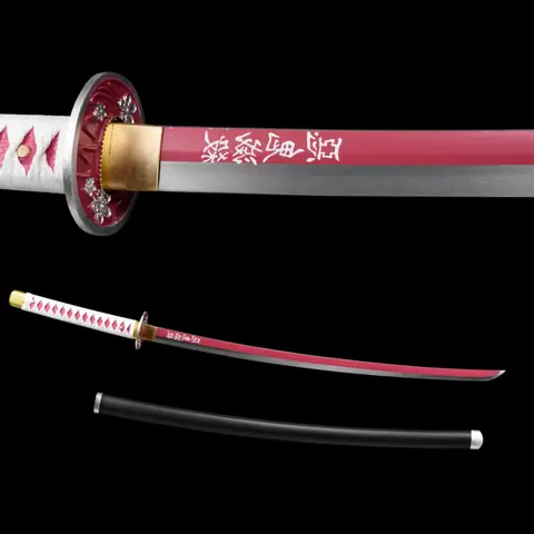 Katana Tsuyuri Kanao inspiré de Demon Slayer, acier carbone 1060