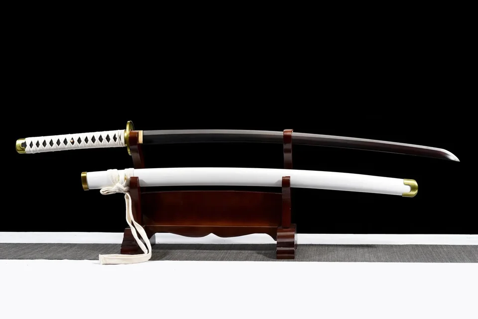 Katana Wado Ichimonji inspiré de One Piece, acier carbone 1060, vue 2