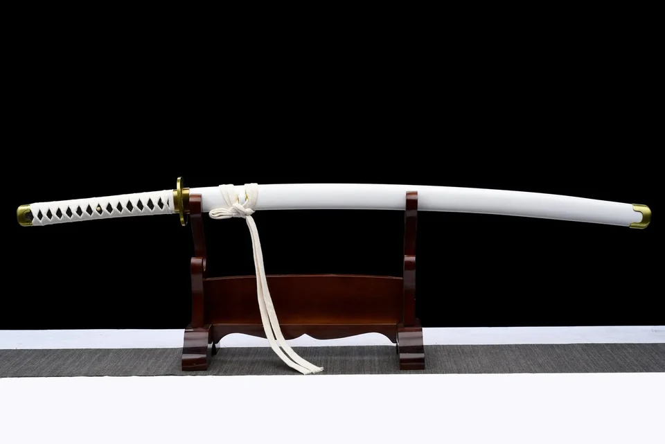 Katana Wado Ichimonji inspiré de One Piece, acier carbone 1060, vue 3