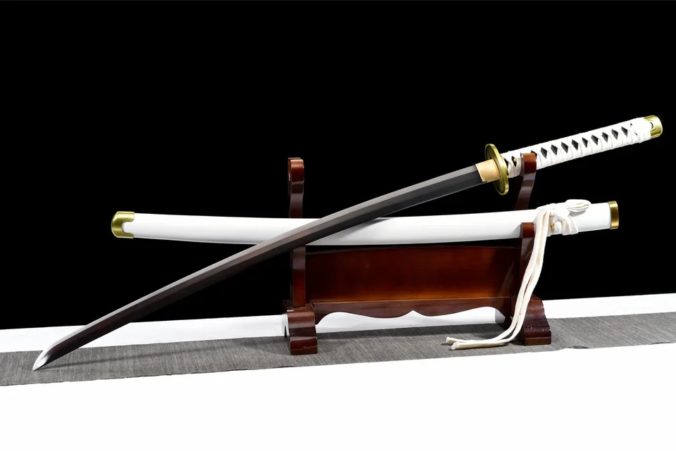 Katana Wado Ichimonji inspiré de One Piece, acier carbone 1060, vue 5
