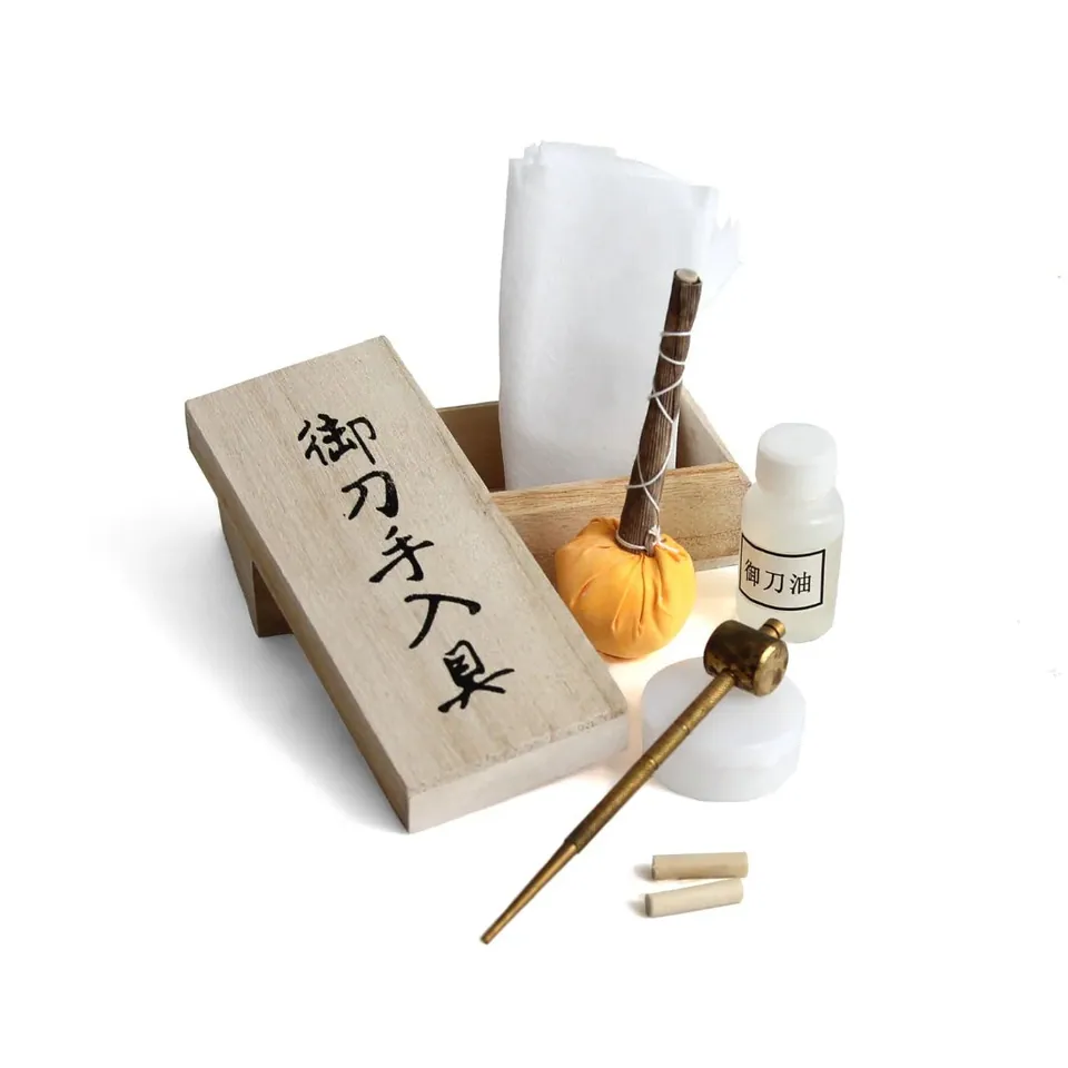 Kit d'entretien katana, accessoire pour lames de sabres japonais