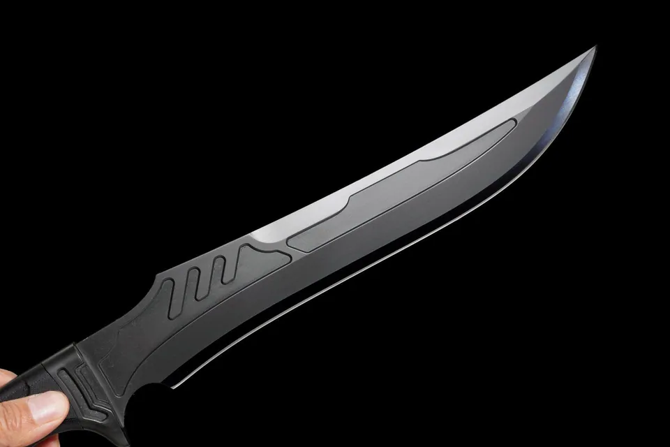 Kukri tactique Apex Predator, lame DC53 à revêtement DLC, vue 8