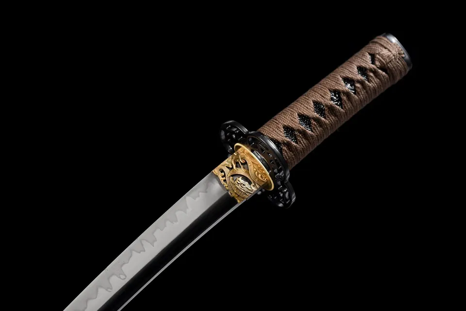 Tantō Kurogane, sabre court japonais proposé affûté ou non affûté, vue 6