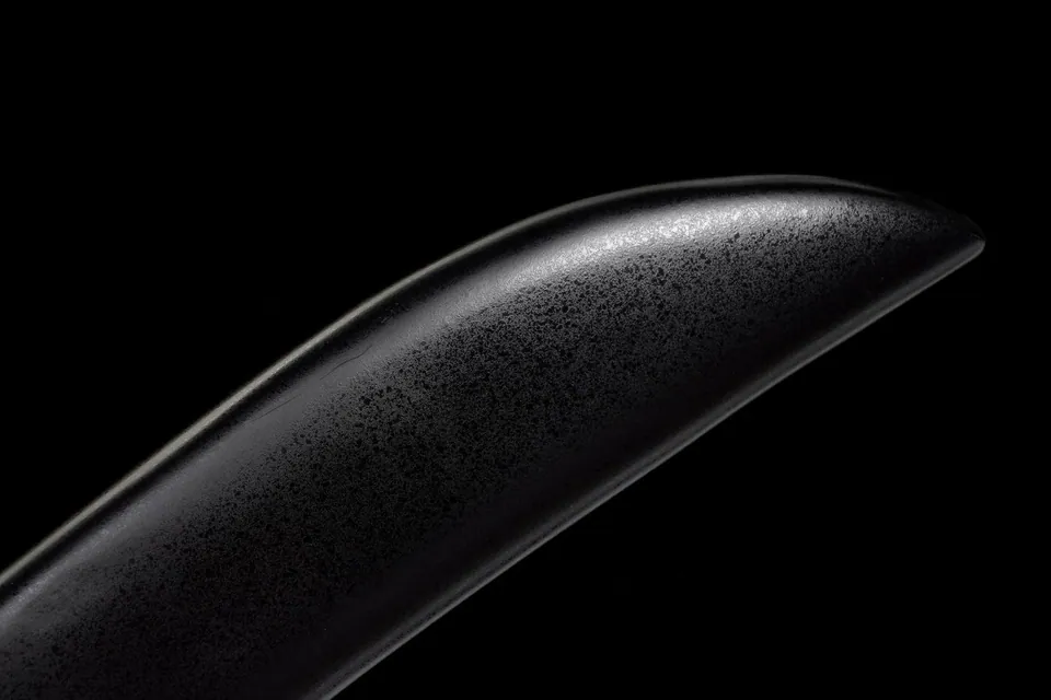 Naginata Kurohana en acier au manganèse, hampe noire de 182 cm, vue 6