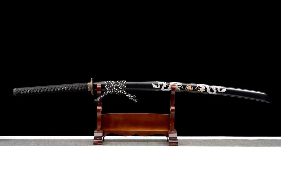 Ōdachi Dragon en acier T10, menuki dragon, tsuka de 41 cm, 118 cm, vue 2