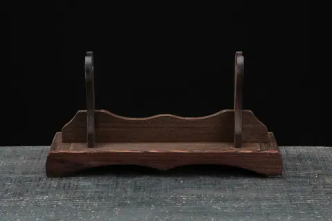 Support Mokuzai en bois sculpté pour katana, 40 cm de long