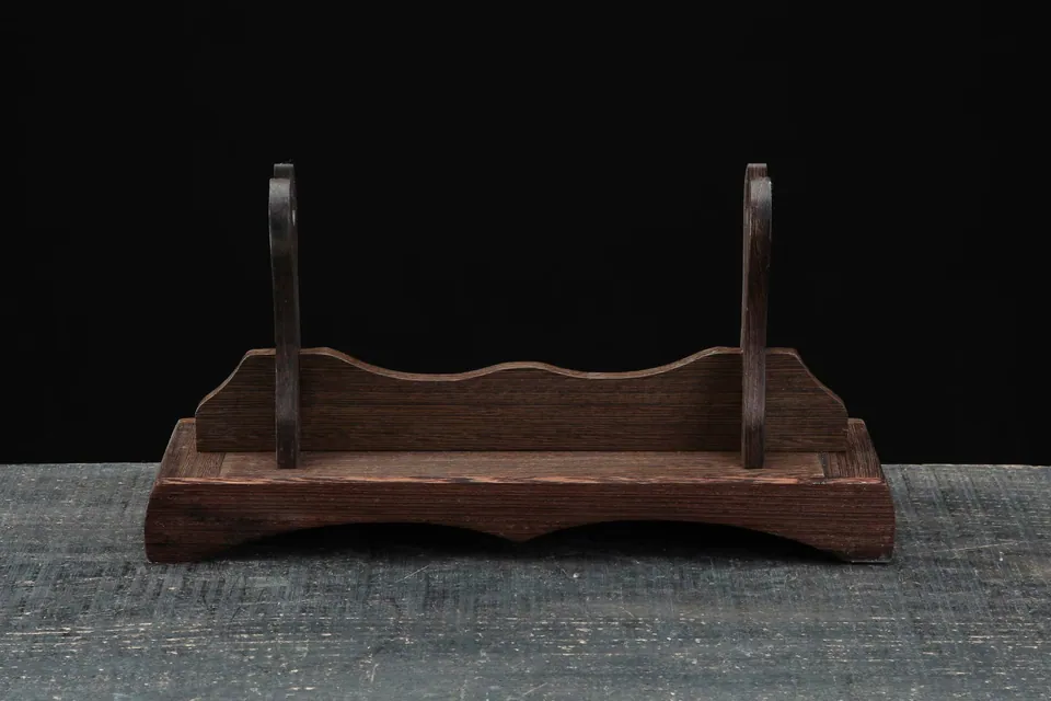 Support Mokuzai en bois sculpté pour katana, 40 cm de long, support de sabre