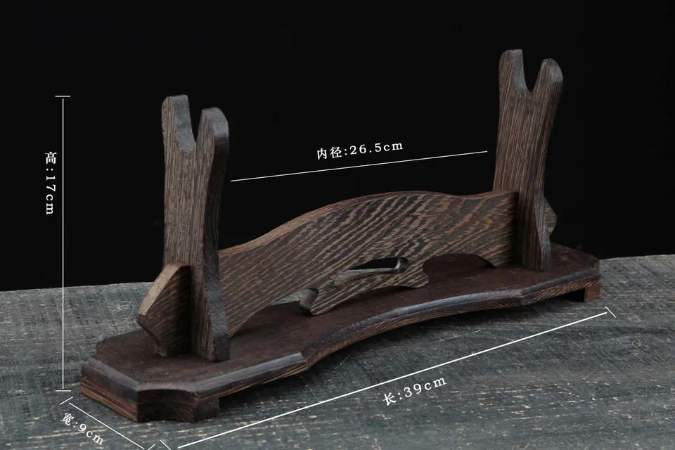 Support Otera en bois de rosewood sculpté, 40 cm de long, vue 3