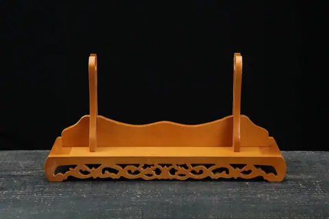 Support Taiyou en bois sculpté pour katana, 40 cm de long